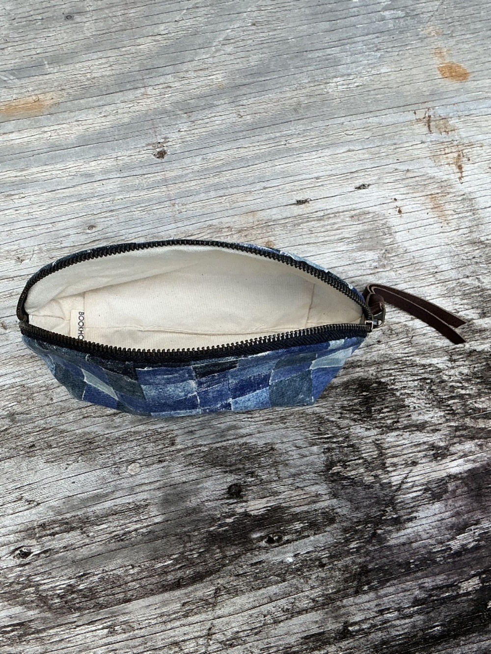 NEW bookhou POUCH bag linen + canvas - Picture 3 of 3